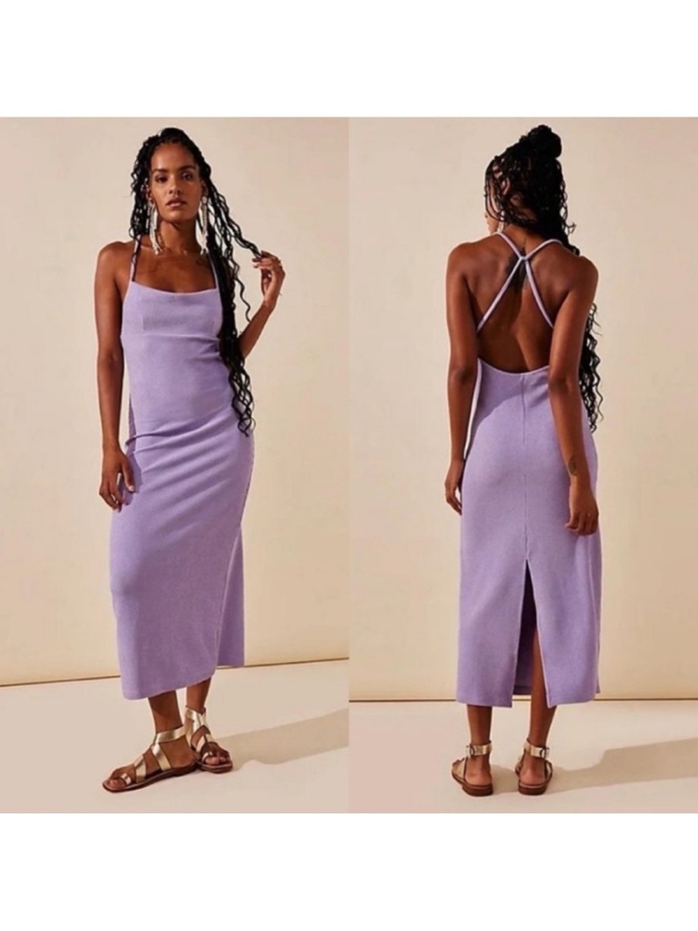 Free people beach midi purple m